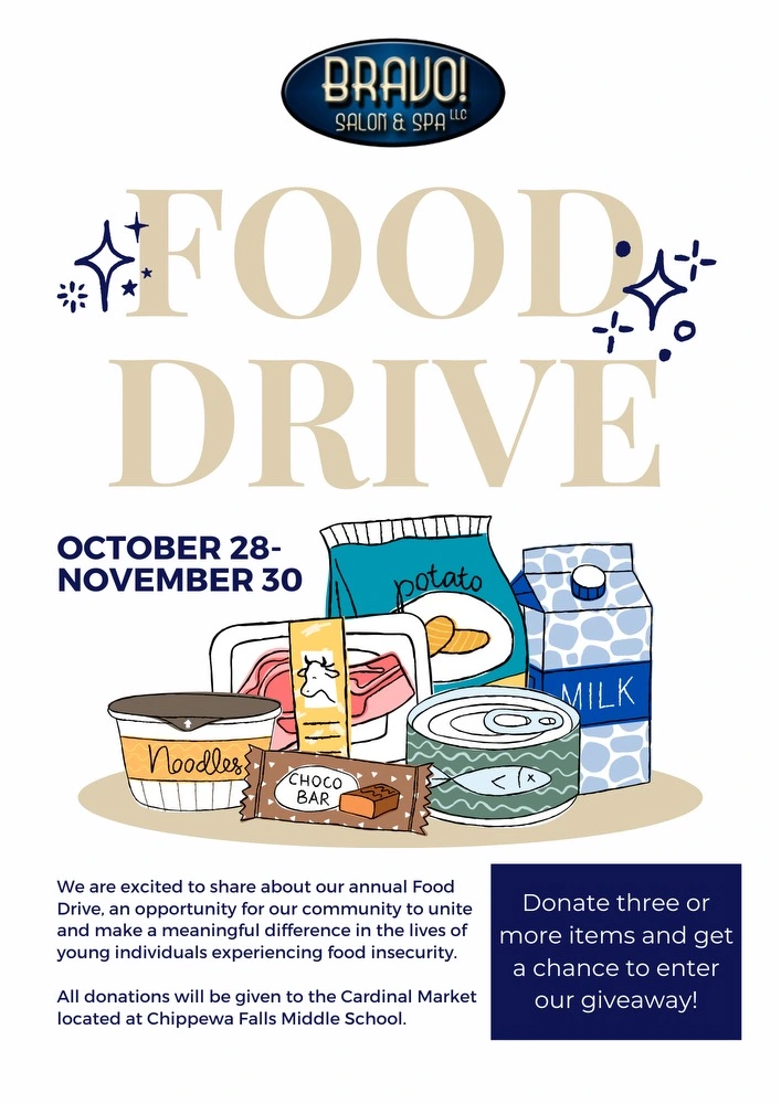 Food Drive October 28 - November 30